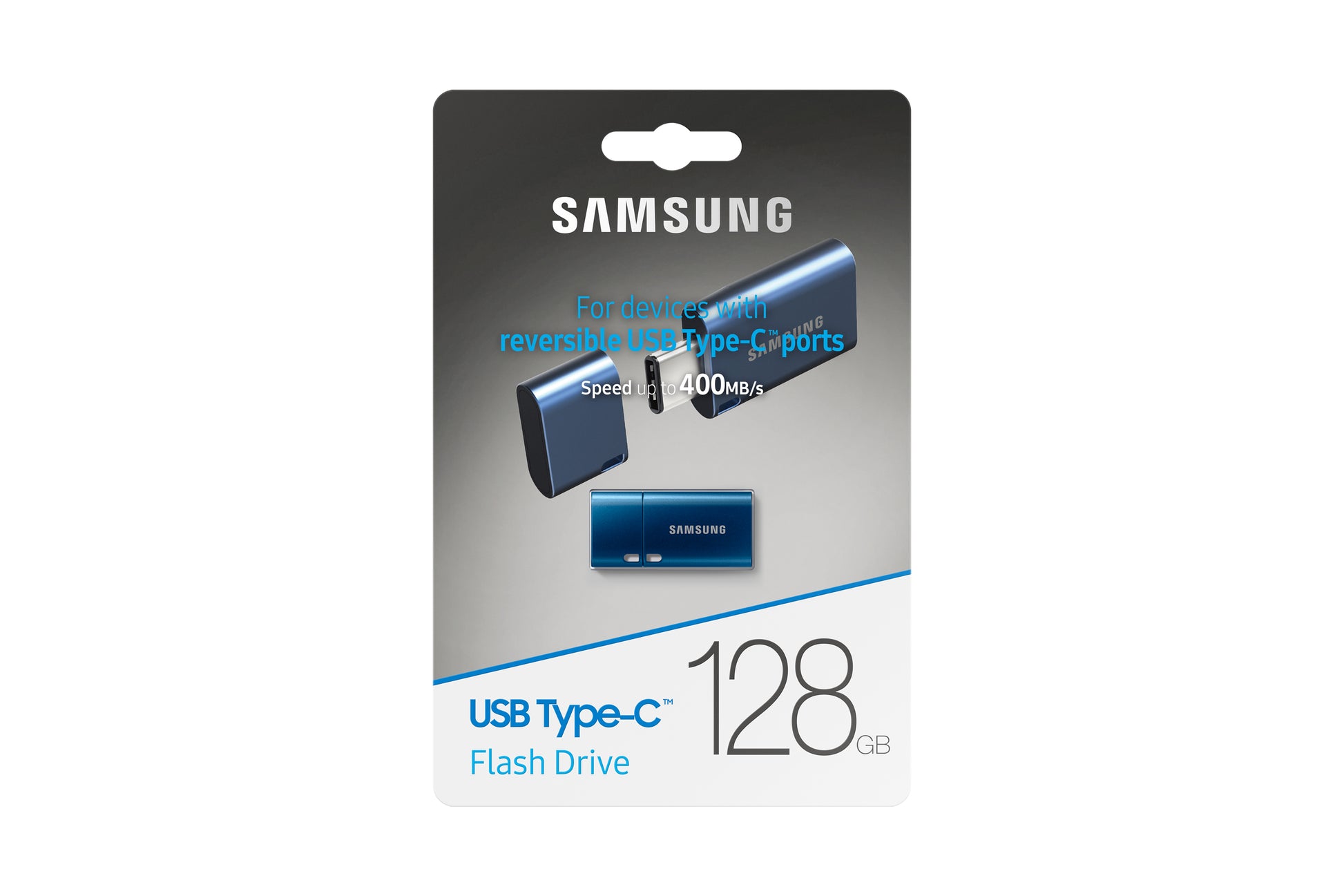 Samsung MUF-128DA – 128 GB USB-C Flash-Laufwerk, 400 MB/s, blau