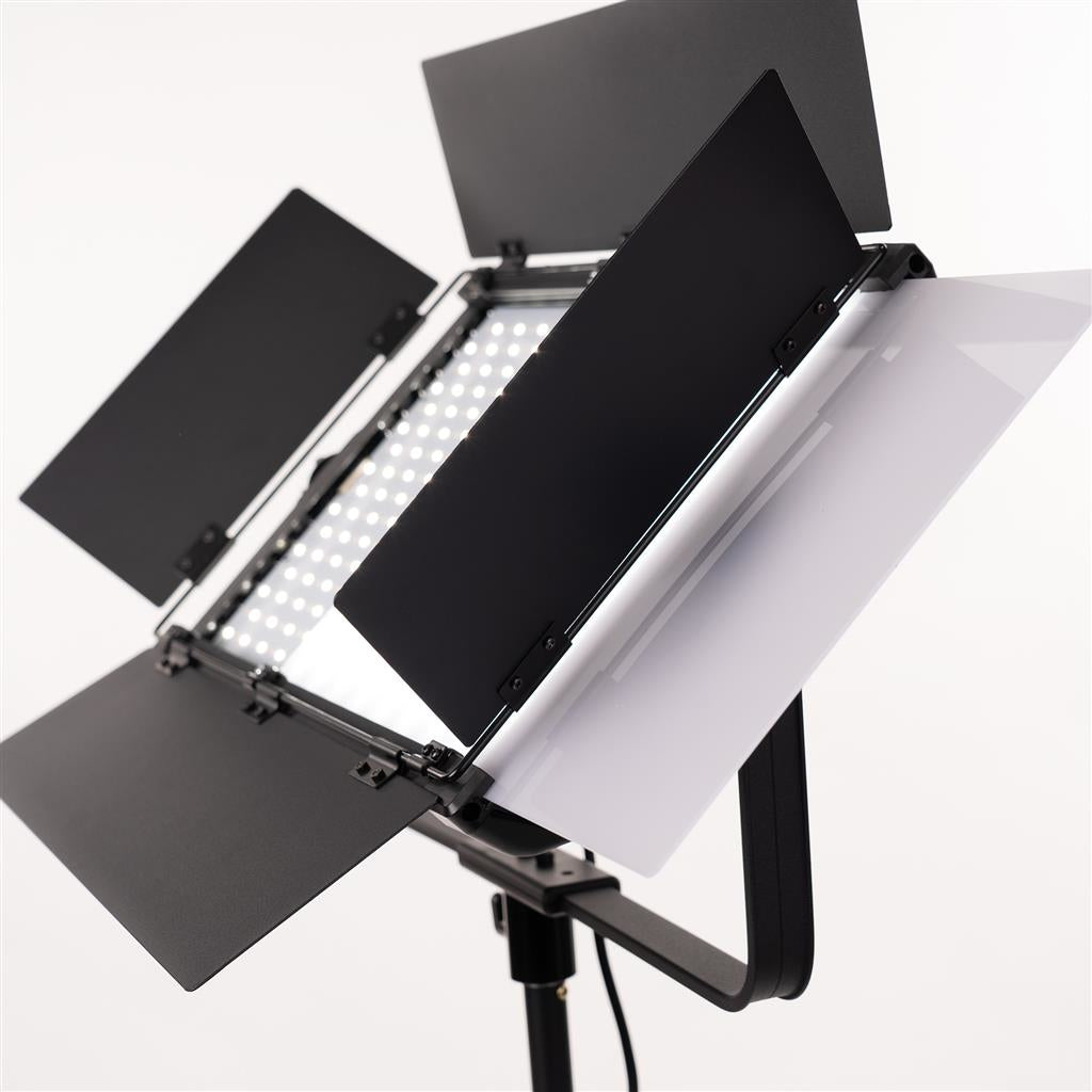 Dörr DLP-70W KIT Bi-Color Flächenleuchte – 70 W, 3200–5500 K, 3300 lx – Akku, Schwarz – 2er-Pack