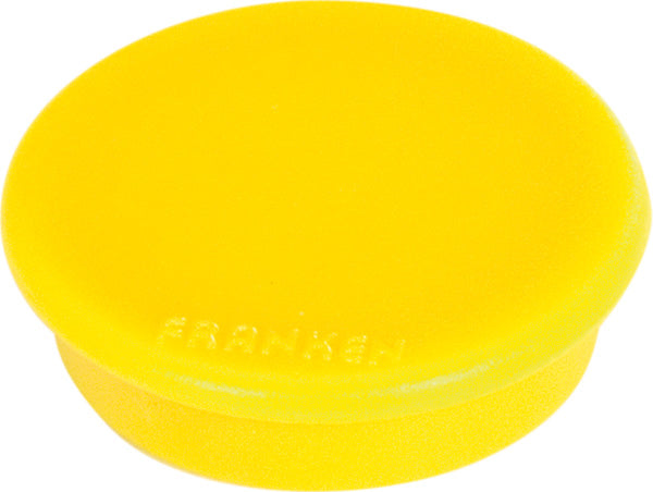 Franken Tafelmagnete – Ø 38 mm, 10 Stk., gelb