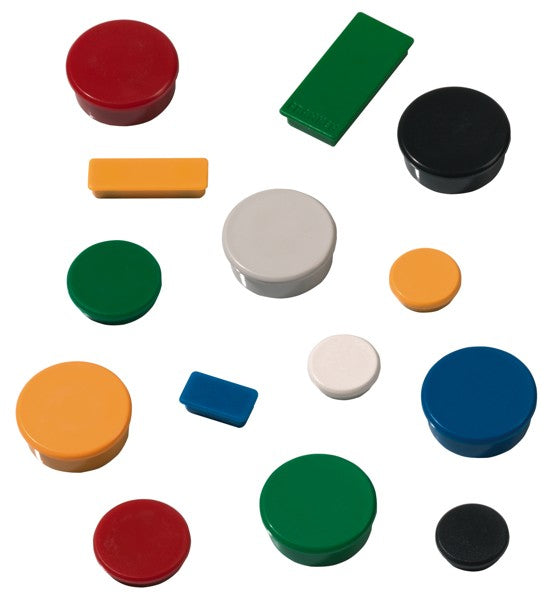 Franken Tafelmagnete – Ø 38 mm – 10 Stk. – grün