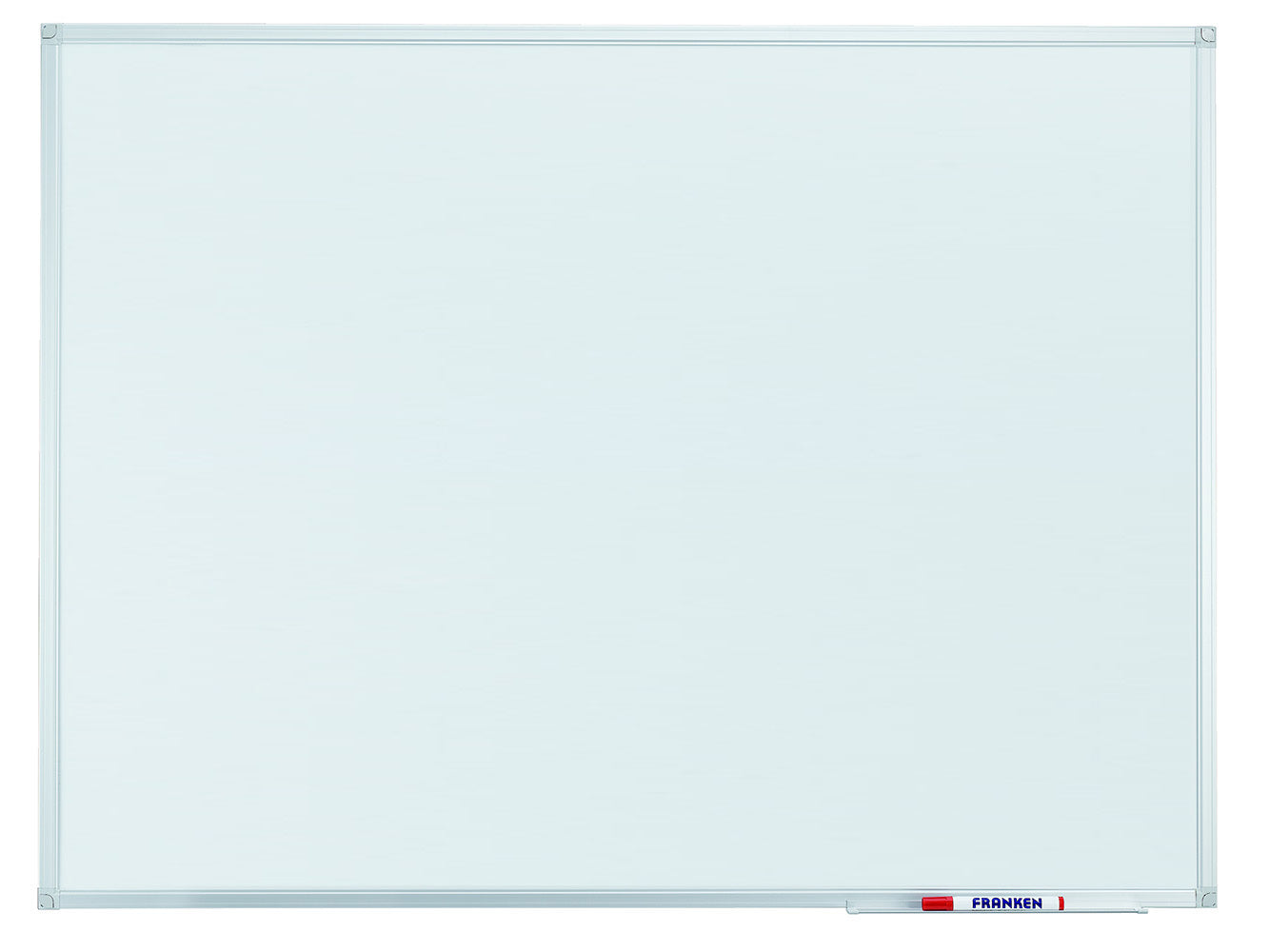 Franken Whiteboard – 180 × 90 cm, Melamin, Aluminiumrahmen, inkl. Ablageschale