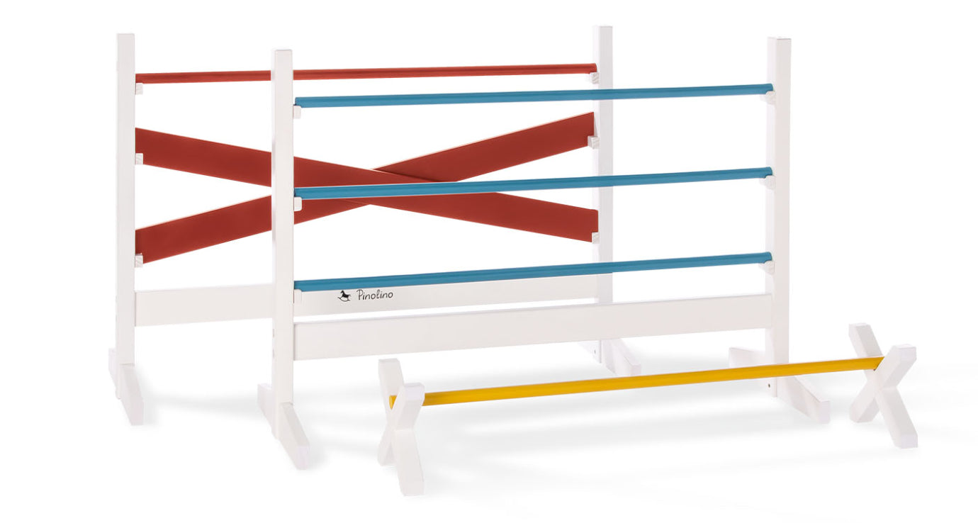 Pinolino Kinderträume Jumper Hindernishürden – 89,0 × 62,0 × 34,0 cm – ab 3 J. – Holz, mehrfarbig, FSC, CE
