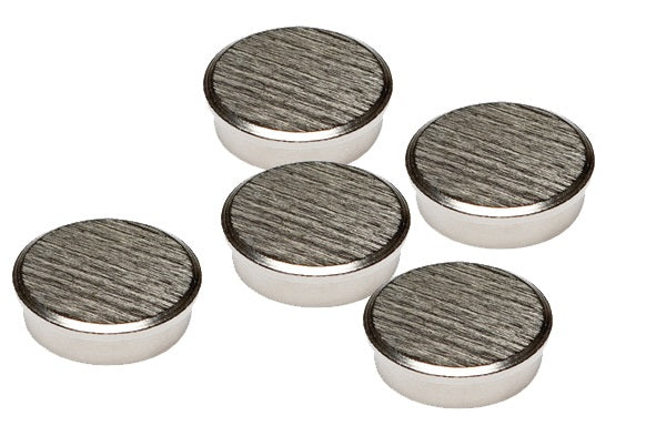 Franken Tafelmagnete – Ø 22 mm, 5 Stk., silber