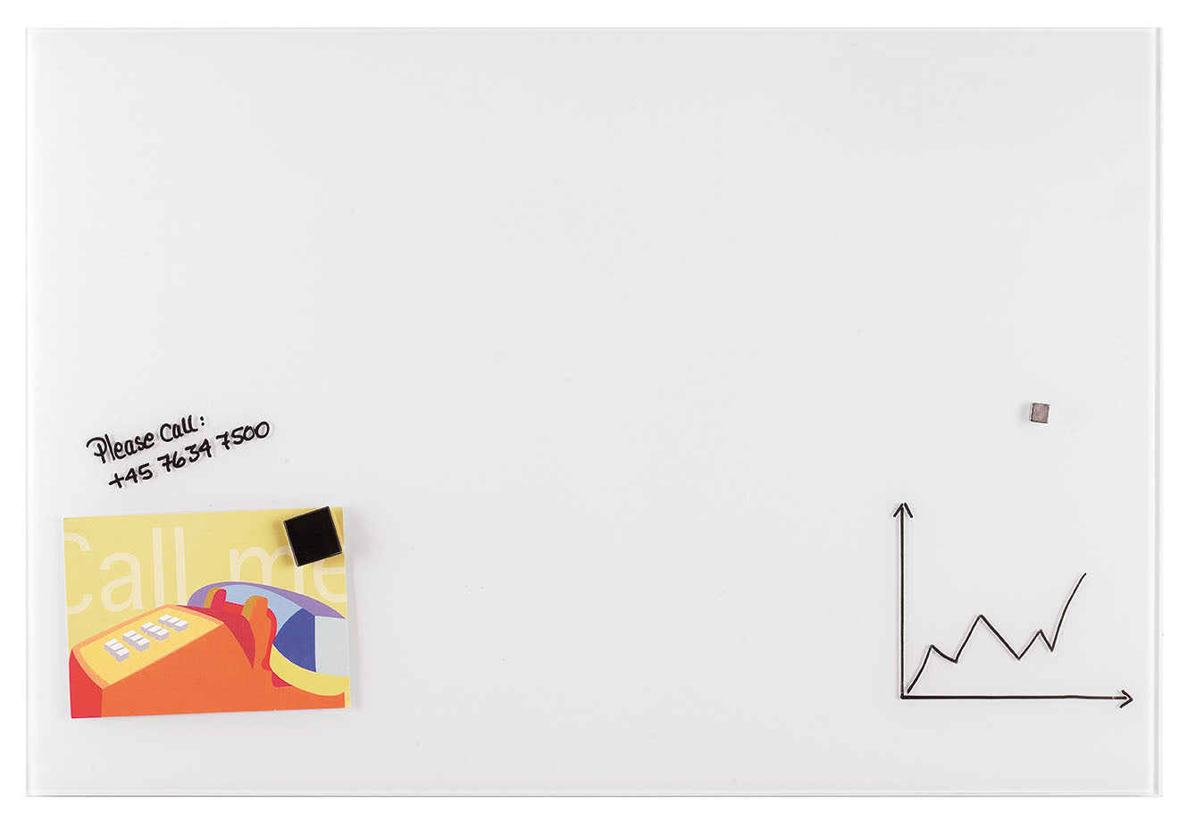 Franken Whiteboard – 120 × 90 cm, Glas, Wandmontage
