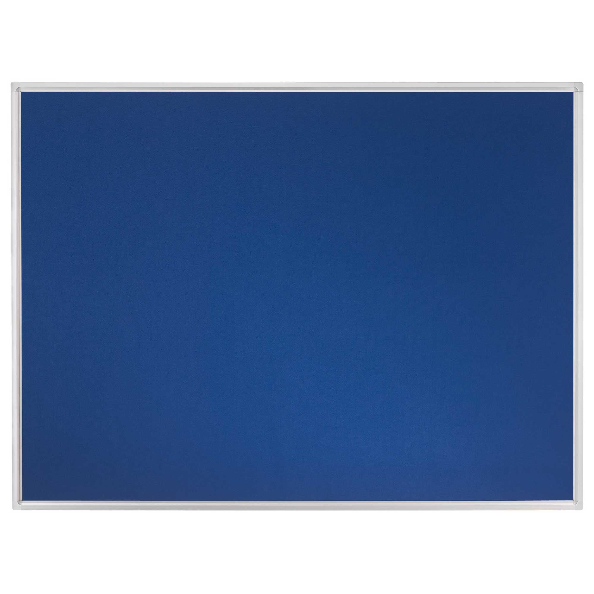 Franken Pinnwand – Filz, Alurahmen – 120 × 120 cm, Blau, EL-UTF12 03, für Stellwandsystem ECO
