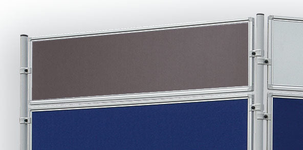 Franken Textiltafel für Stellwandsystem ECO – 1'200 × 600 mm, Grau