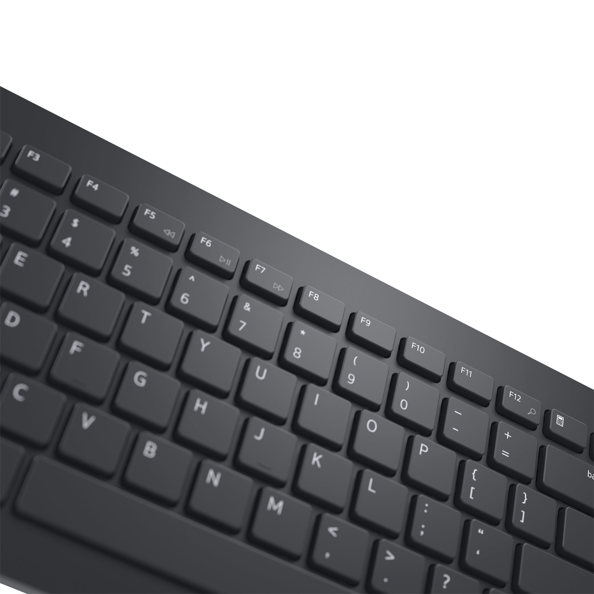 Dell KM3322W – Tastatur- und Maus-Set – Membran – 2,4 GHz (Empfänger) – QWERTZ (CH) – Schwarz