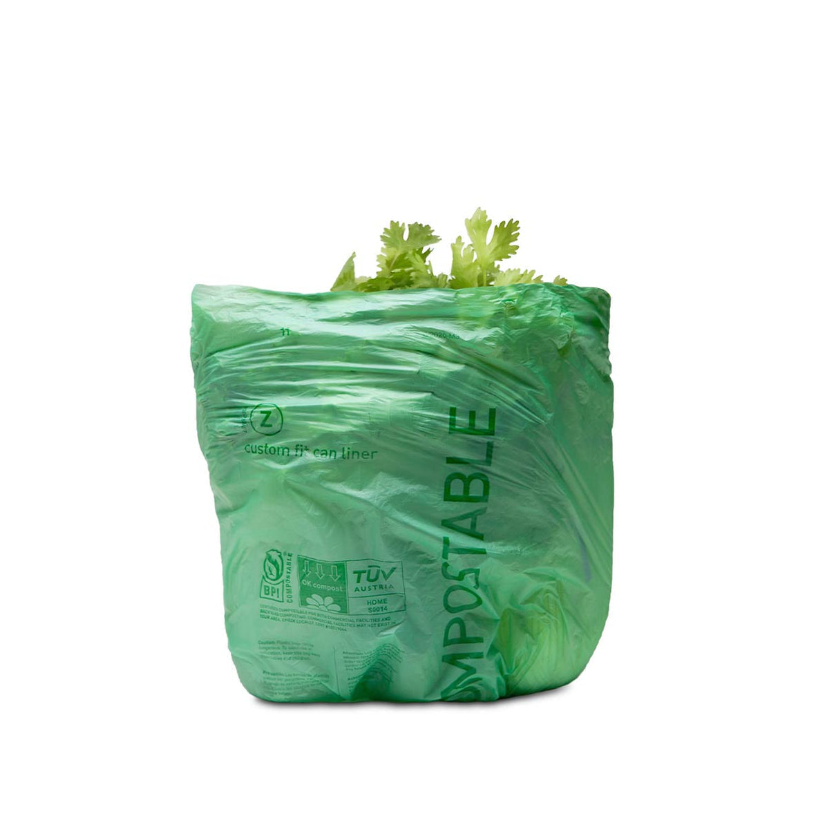 simplehuman Müllbeutel – 4 l, 30 Stück pro Packung, Grün
