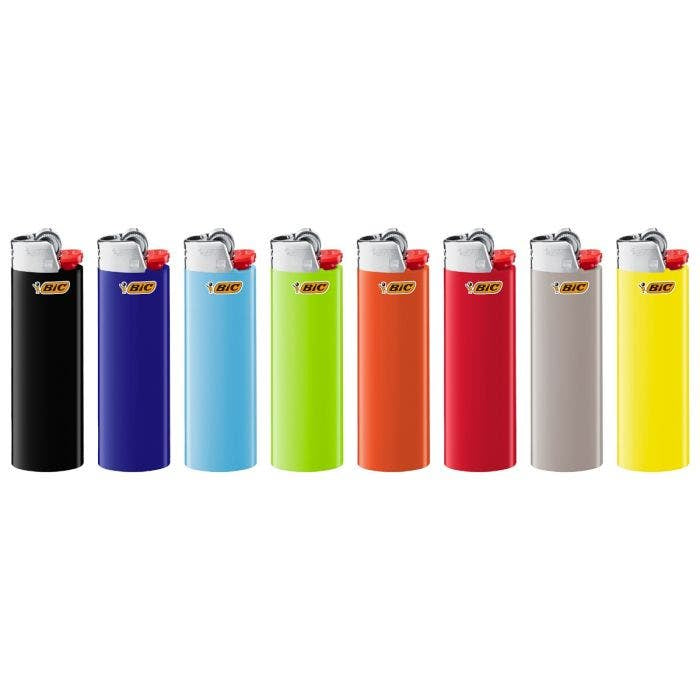 BIC Einweg-Feuerzeuge J26 Maxi Classic – mehrfarbig – Kunststoff – 50 Stk