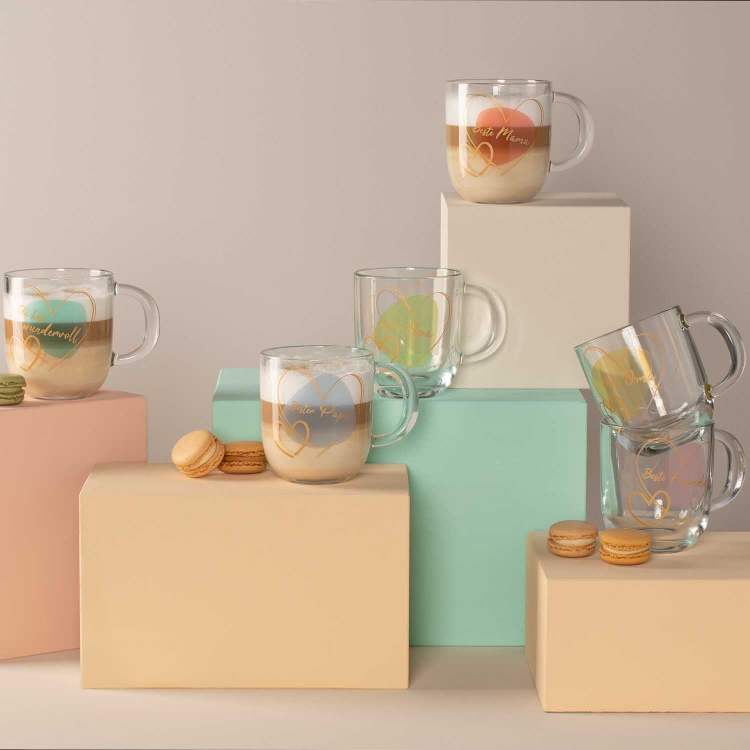 LEONARDO Kaffeetasse Emozione – 400 ml, Ø 8,7 cm, Glas, Transparent, mikrowellengeeignet