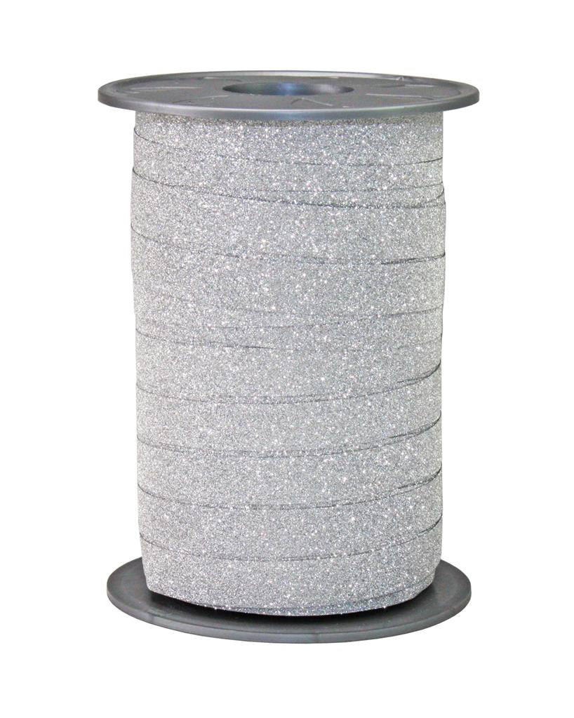 Pattberg Geschenkband, Polypropylen, Satin, Silber, 10 mm × 100 m, 1 Stk.