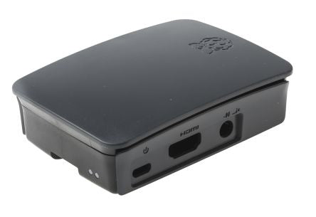 Raspberry Pi Gehäuse – für Raspberry Pi 3 B/B+, Pi 2 V1.2, Grau/Schwarz