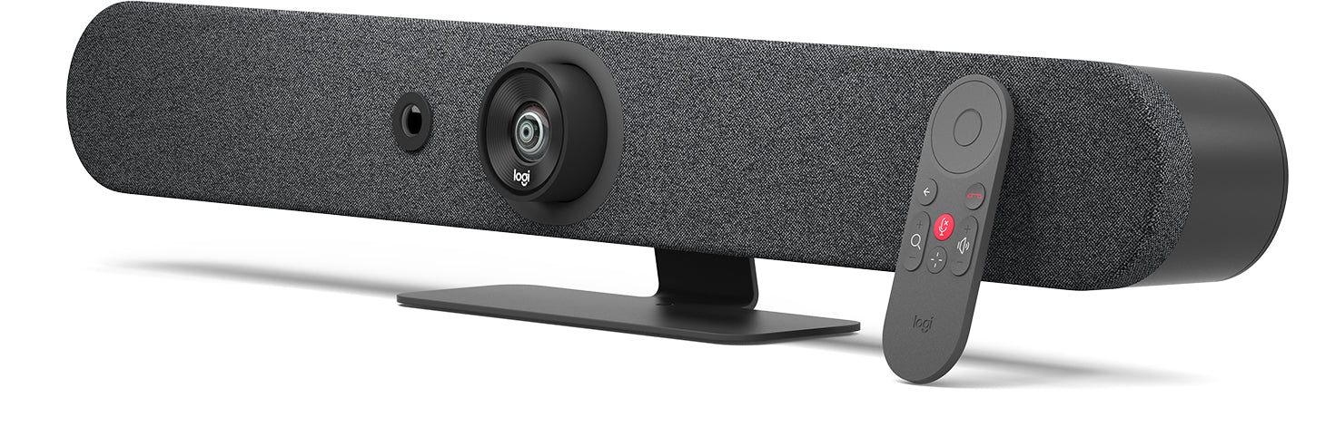 Logitech Rally Bar Mini + Tap Cat5 – Videobar – 4K, 120° Sichtfeld, ePTZ, für Zoom, HDMI x3