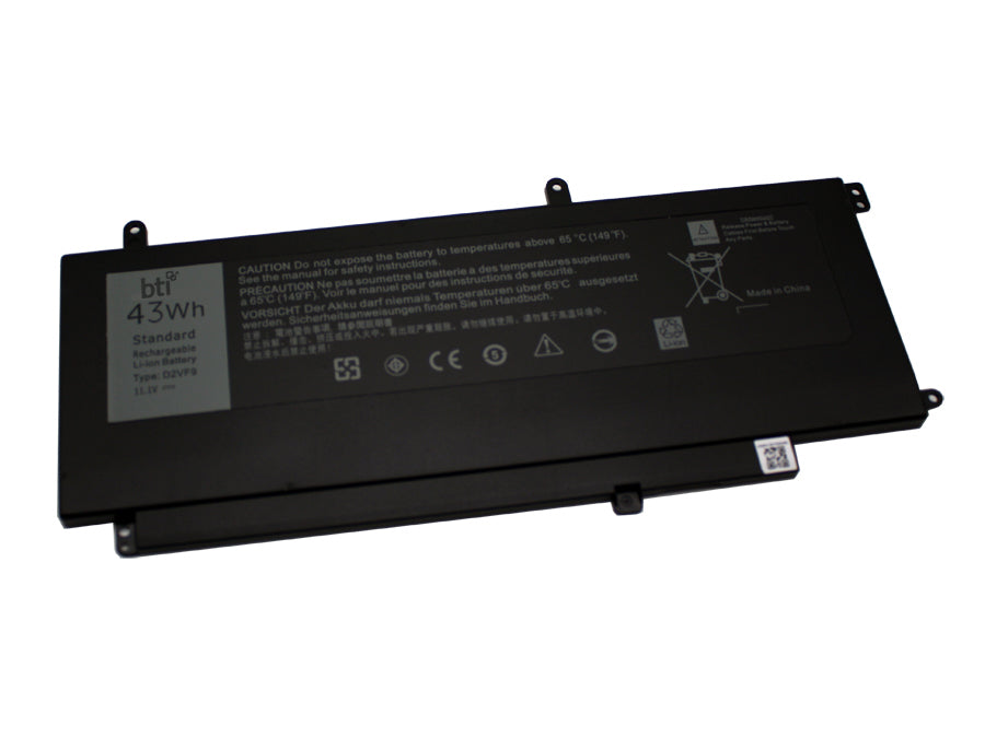 BTI Notebook-Akku – für Dell Inspiron 7547 – 43 Wh, 11,1 V (3 Zellen) – Schwarz