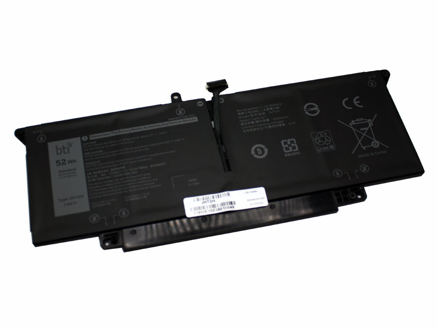 BTI Notebook-Akku – für Dell Latitude 7310, 7410 – 52 Wh, 7,6 V (4 Zellen) – Schwarz