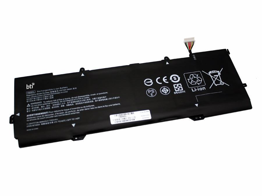 BTI YB06XL Notebook-Akku – für HP Spectre 15-ch – 84 Wh, 11,55 V (6 Zellen) – Schwarz