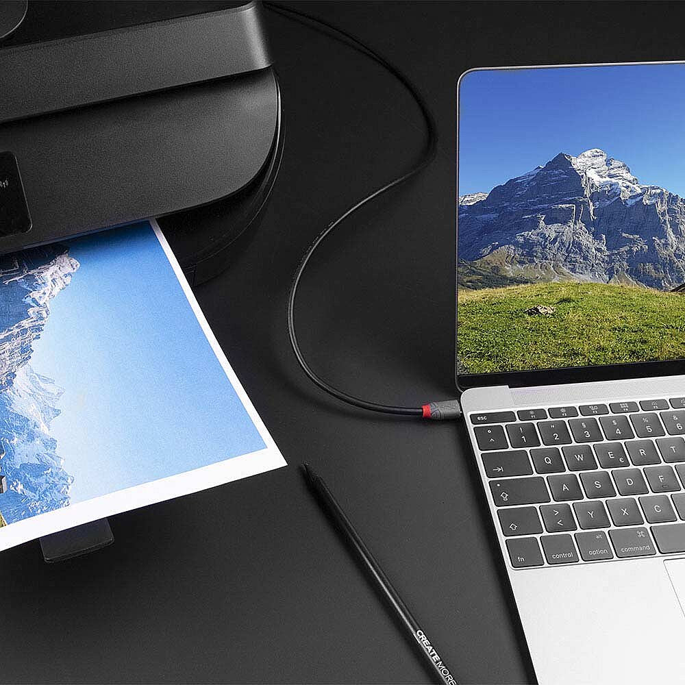 Lindy USB-Kabel, USB-C zu USB-B, 3 m, USB 2.0