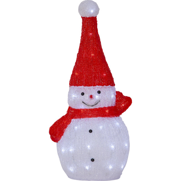 Star Trading Dekoleuchte Aussen – 59 cm, 37 lm, 0,9 W, Kaltweiss – IP44 – Netzbetrieb – Weiss