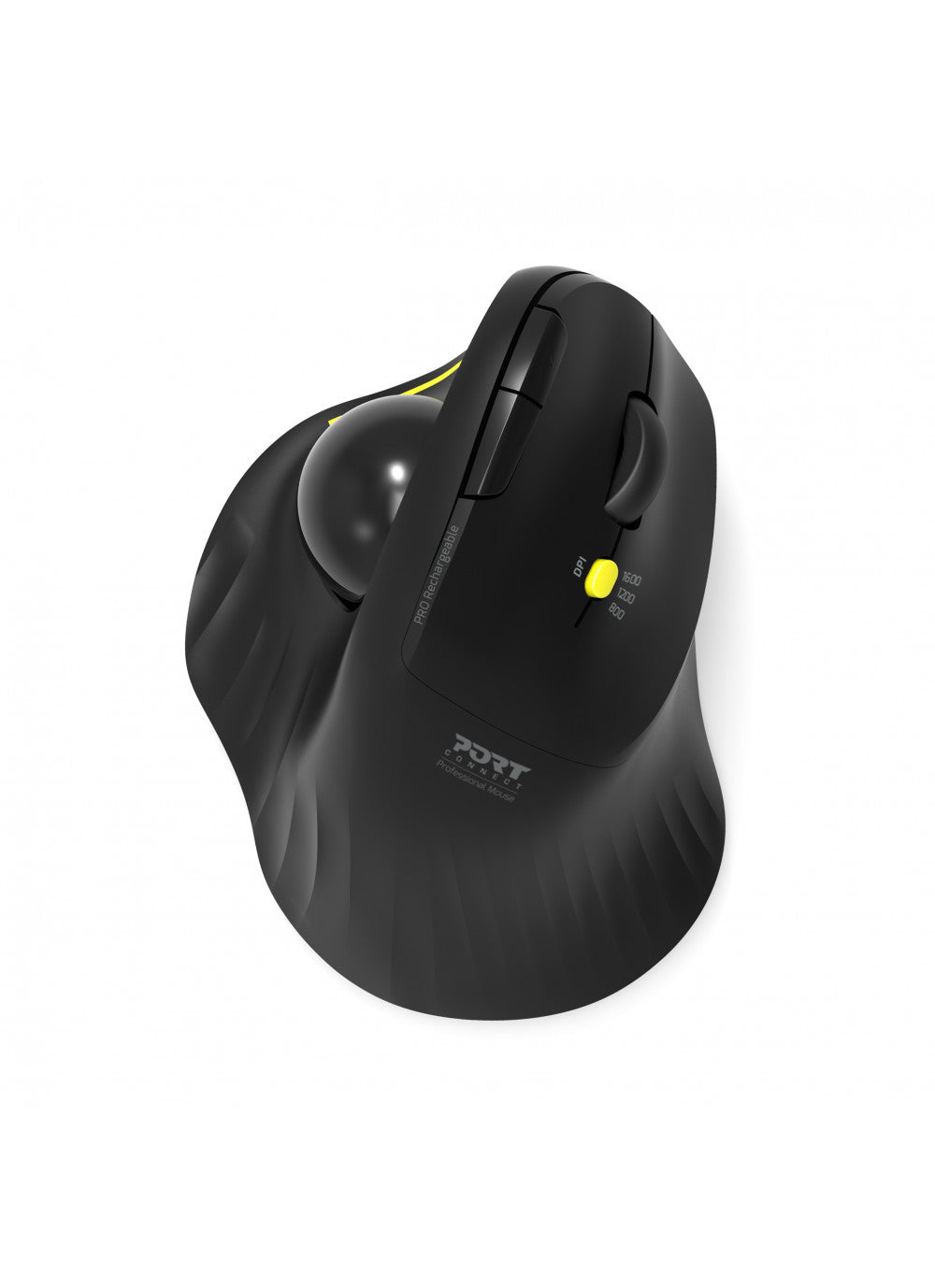 Port Designs Trackball-Maus Ergonomic 900719 – 2.4 GHz & Bluetooth, Trackball