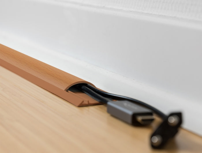 DeLOCK Wandkanal – 50 × 13 mm – 1 m – PVC – Braun, selbstklebend, 1 Stk.