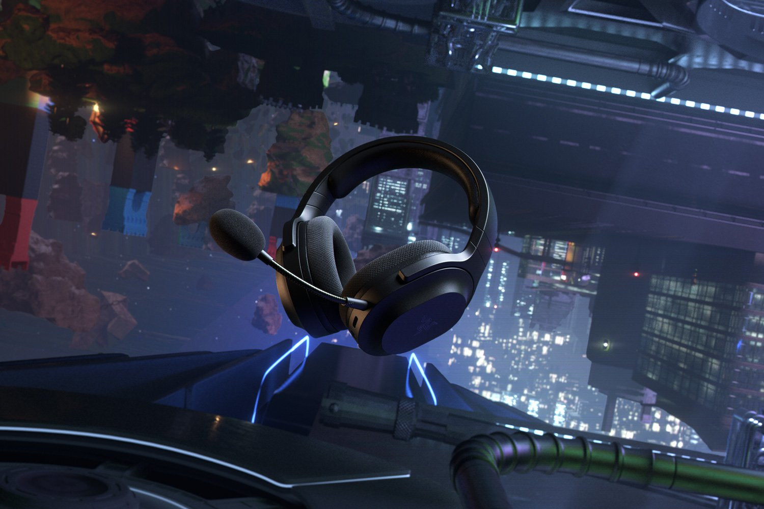 Razer Barracuda X Gaming-Headset – Over-Ear, Stereo, Kabel + BT, 3,5 mm Klinke, USB-C, Schwarz, BT 5,2