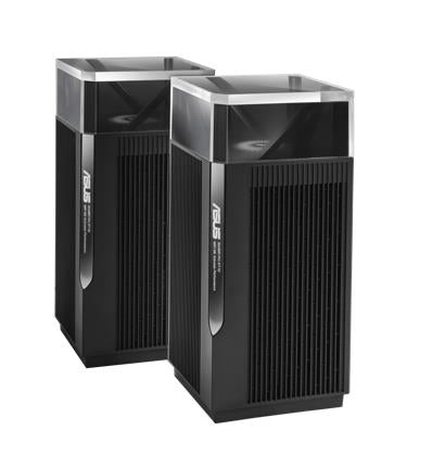 ASUS ZenWiFi Pro ET12 WLAN-Router – Wi-Fi 6E (802.11ax), Tri-Band (2,4/5/6 GHz), 3× LAN, Schwarz