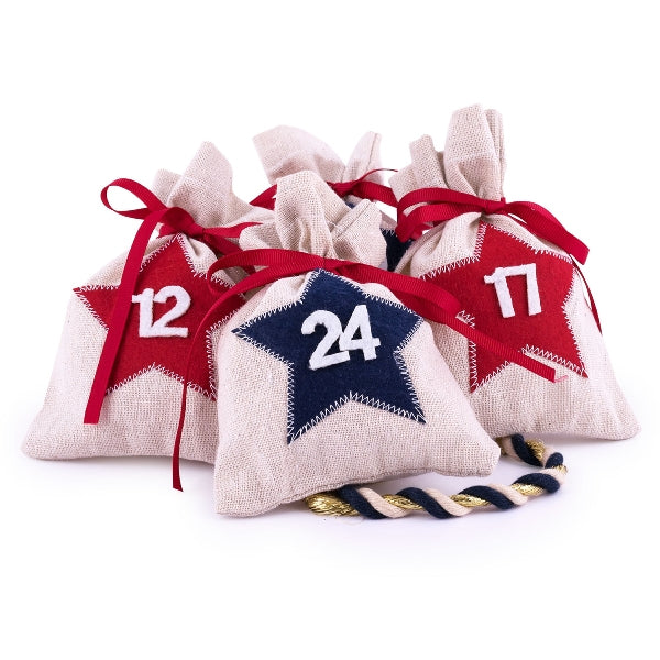 Pajoma Adventskalender – Stern – 24 Beutel – 10,5 × 13,5 cm