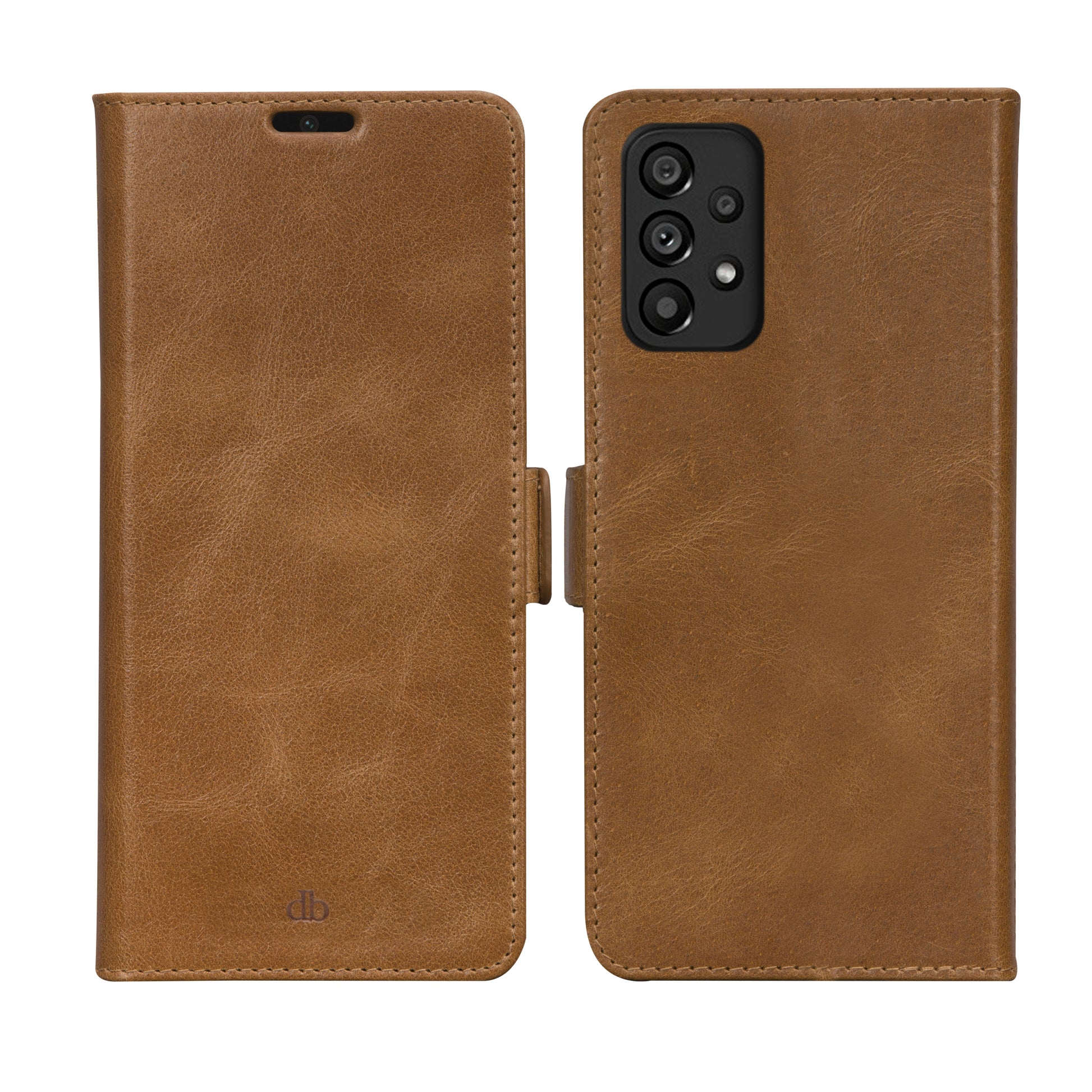 dbramante1928 Lynge Wallethülle – für Samsung Galaxy A53, 3 Kartenfächer, Leder, Beige
