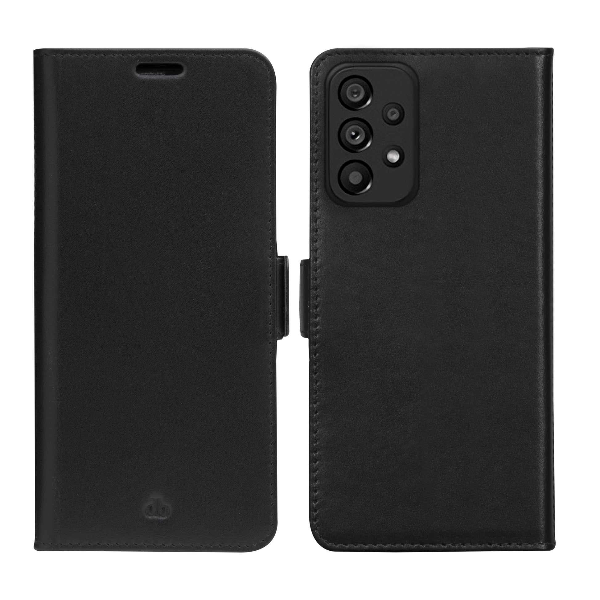 dbramante1928 Lynge Folio – für Samsung Galaxy A53, 3 Kartenfächer, Leder, Schwarz