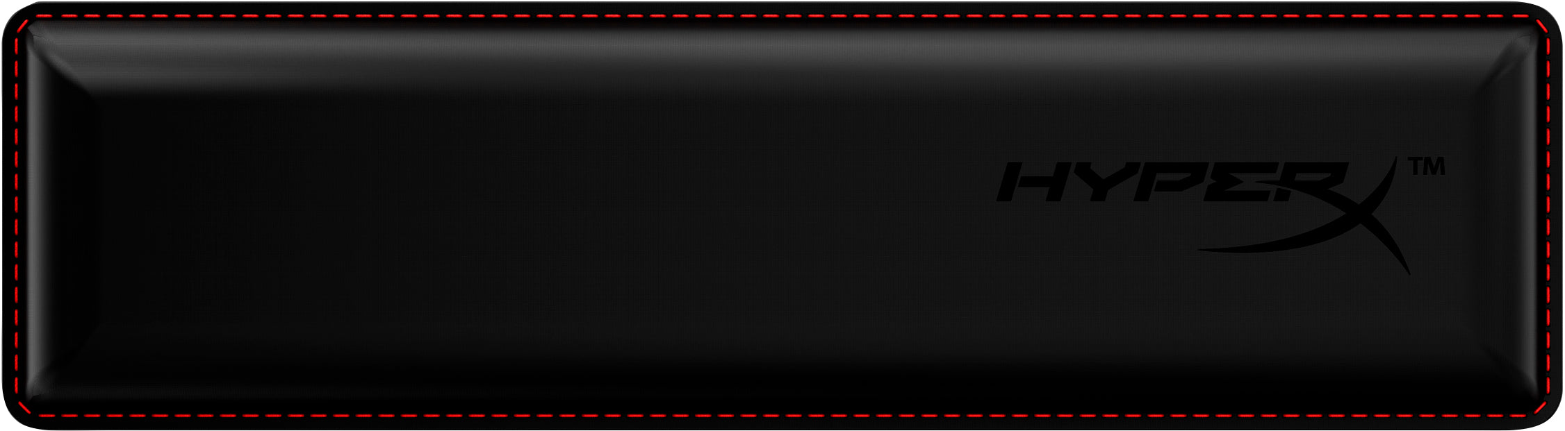 HyperX Wrist Rest Compact – Handgelenkauflage für Tastatur – Gel – Schwarz – Breite 31,8 mm – rutschfest