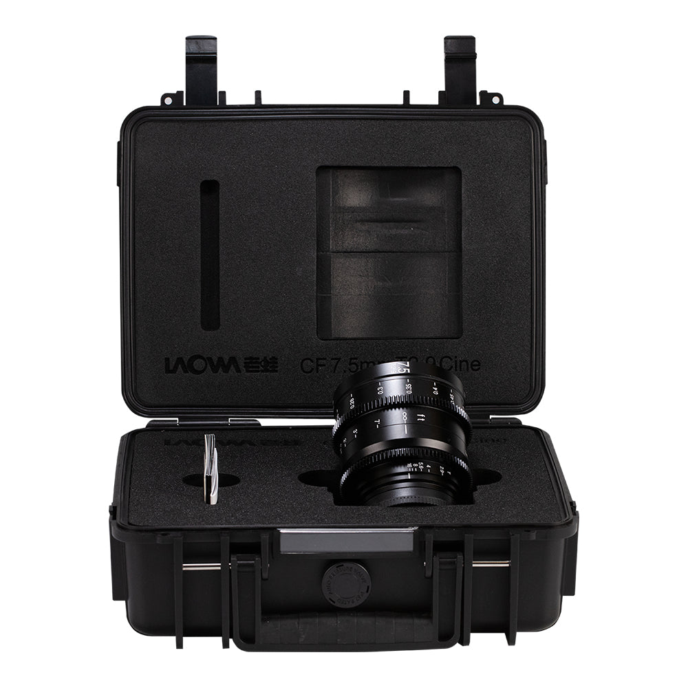Laowa Zero-D S35 7,5 mm T/2.9 Cineobjektiv – Super35, Filter 77 mm – für Fujifilm X-Mount