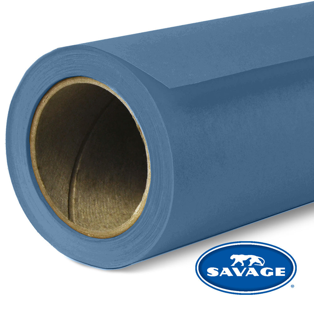 Savage Universal Hintergrundpapier 2,72 × 11 m – Blue Jean (Blau), 145 g