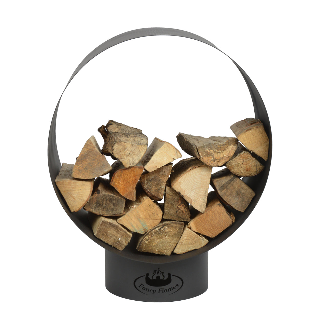 Esschert Design FF282 Aufbewahrungsbox – Stahl – Schwarz – für Holzkamin – 582 × 720 × 380 mm