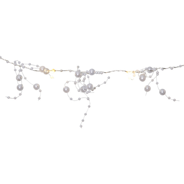 Star Trading Lichterkette – Starterset, 2,4 m, 1,2 W, Warmweiss, Weiss, Timer, Batteriebetrieb