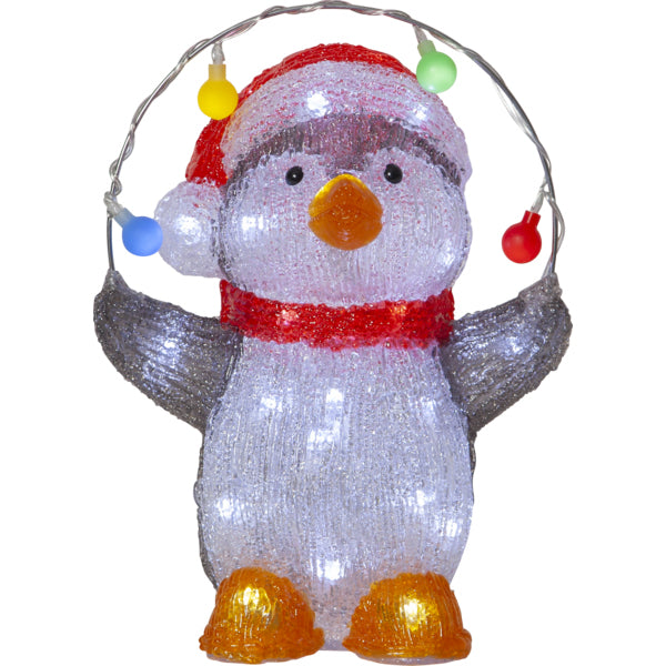 Star Trading Dekoleuchte Aussen – 30 cm – 37 lm, 0,9 W – Kaltweiss – IP44 – Netzbetrieb – Mehrfarbig