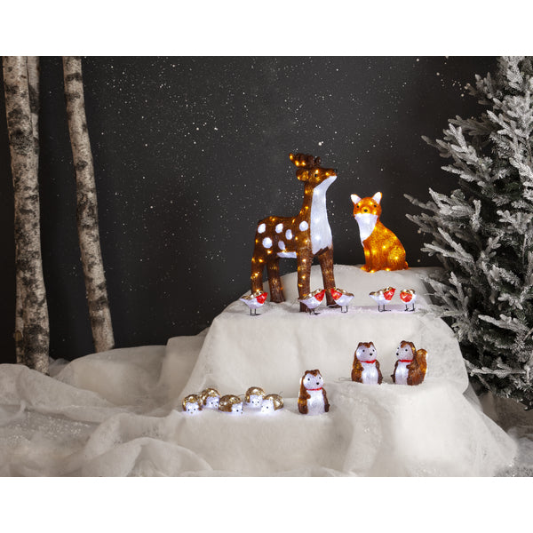 Star Trading Dekorative Aussenleuchte – 15 cm, 0,9 W, Kaltweiss, IP44, Batteriebetrieben, Timer 6/18 h, Braun