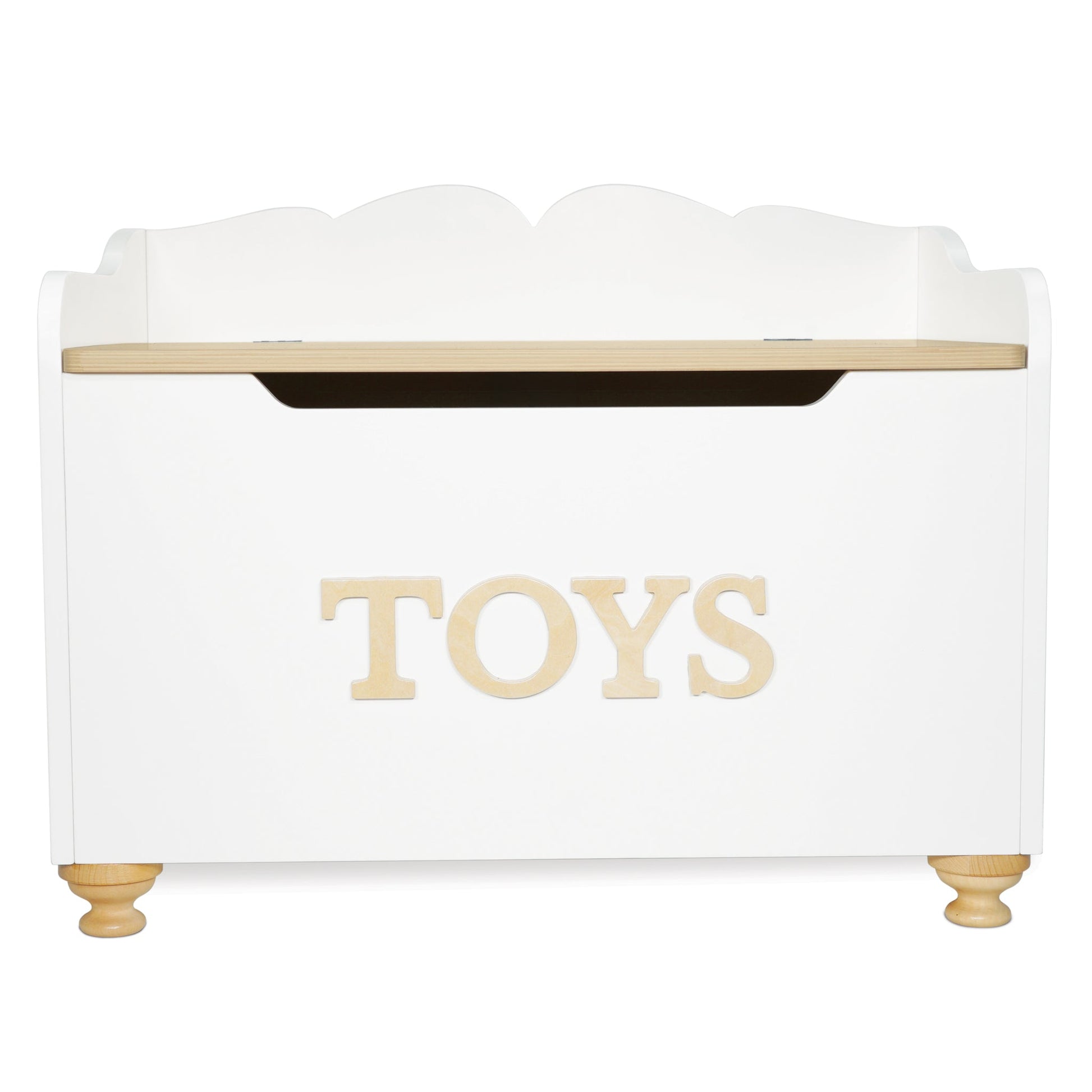 Le Toy Van Aufbewahrungsbox (mit Deckel) – Holz – Weiss – mit Griff – 675 × 530 × 425 mm