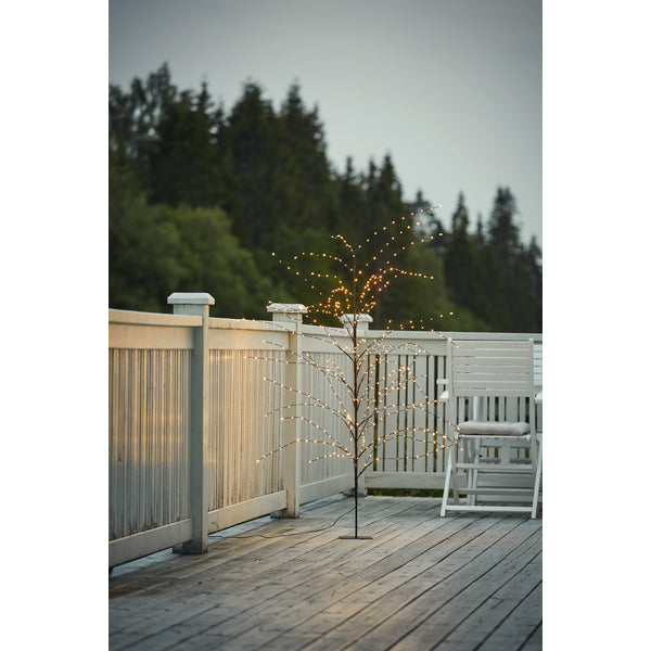 Star Trading Dekorative Aussenleuchte Reedy – Ø 60 cm – 3,6 W – Warmweiss – IP44 – Netzbetrieb – Schwarz
