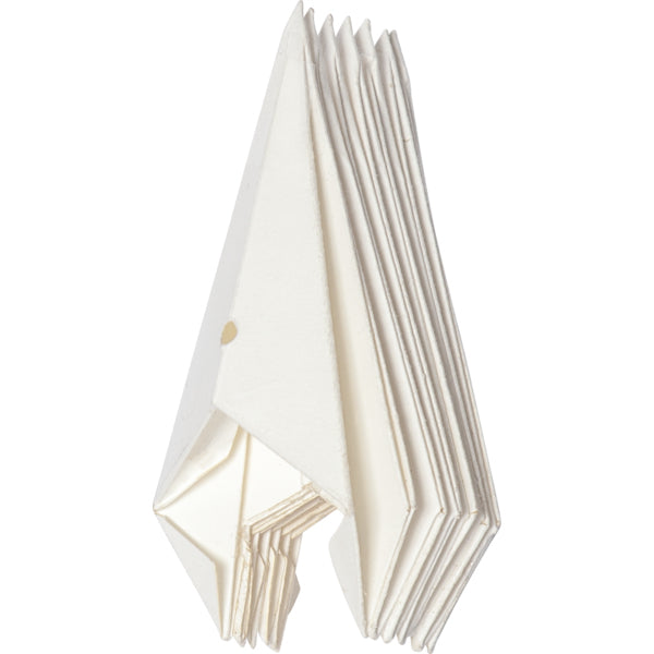 Star Trading Baumspitze – 21 × 33 × 5,5 cm – Metall & Papier, weiss