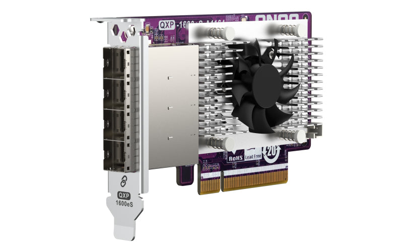 QNAP QXP-1600eS-A1164 PCIe Host-Bus-Adapter – PCIe 3.0, Mini-SAS zu 4× SATA – für Windows, Linux