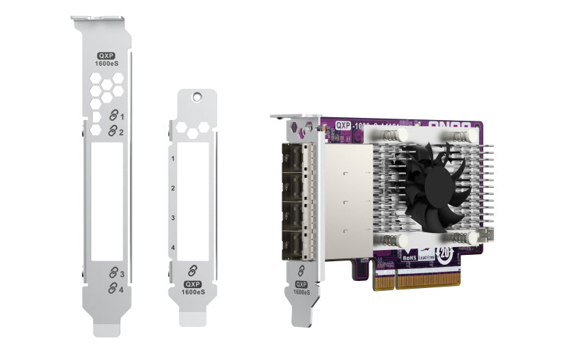 QNAP QXP-1600eS-A1164 PCIe Host-Bus-Adapter – PCIe 3.0, Mini-SAS zu 4× SATA – für Windows, Linux
