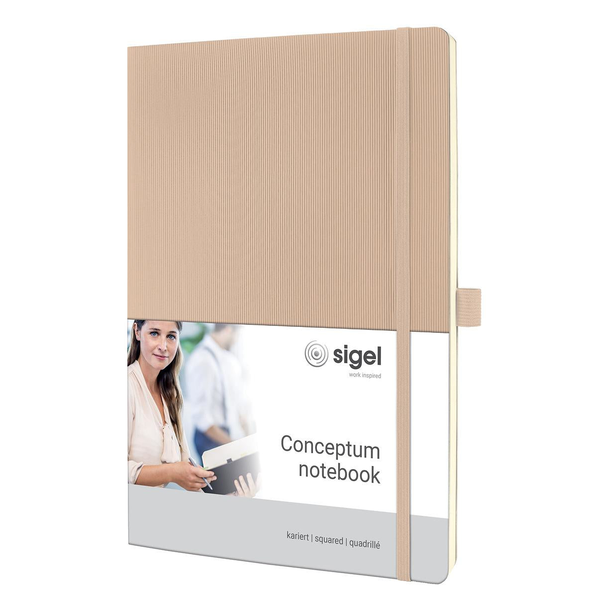 Sigel Notizbuch, A4, 194 Seiten – beige