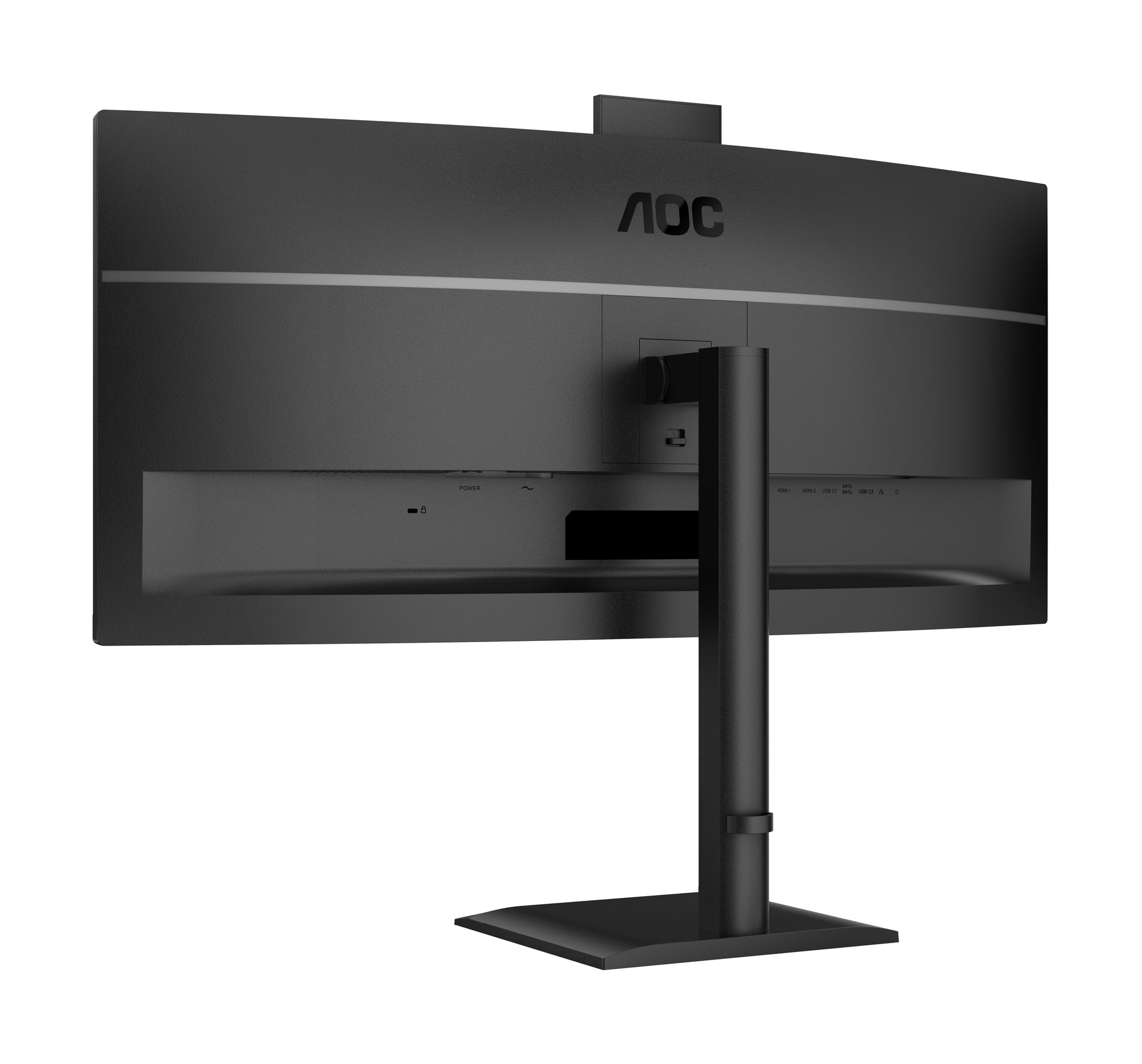AOC E4 CU34E4CW – 34" Gebogen 1500R, 3440 × 1440 (UWQHD), VA, 120 Hz, USB-C 90 W, Webcam, KVM, LAN
