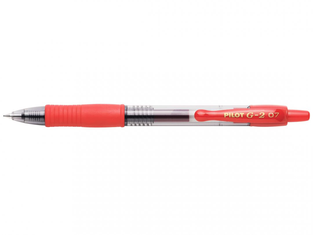 Pilot G-2 Gelschreiber – Rot, 0,7 mm, Druck, Nachfüllbar