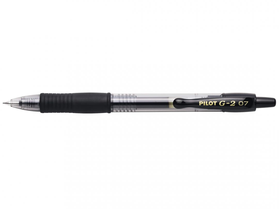 Pilot G-2 Gelschreiber – Schwarz, 0,7 mm, dokumentenecht, Druck, nachfüllbar