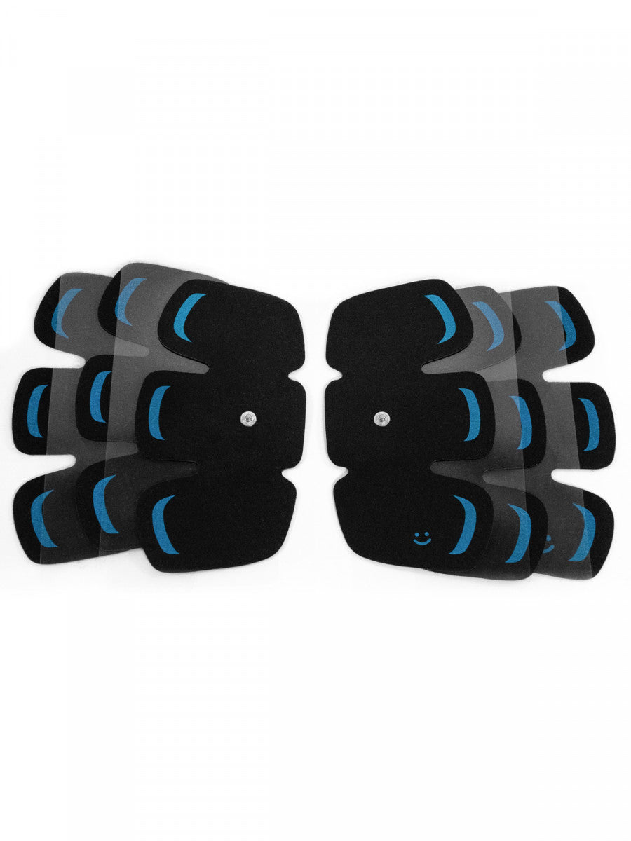 Bluetens Elektroden – 3 Sets (6 Stk) – schwarz, blau