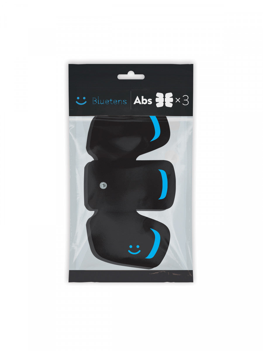 Bluetens Elektroden – 3 Sets (6 Stk) – schwarz, blau