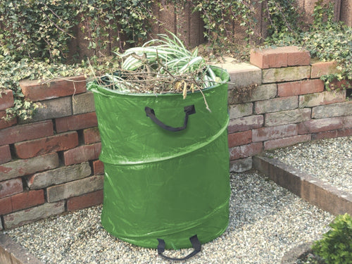 Windhager Mehrzweckbeutel PopUp – 120 l, HDPE, grün, Ø 500 × 600 mm, 1 Stk