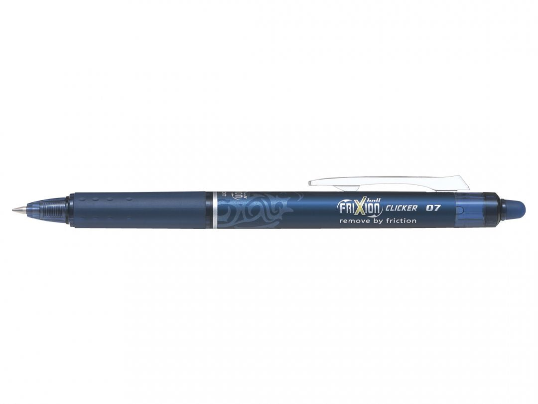 Pilot FriXion Ball Clicker – Radierbarer Tintenroller, 0,7 mm, blau-schwarz, für Linkshänder