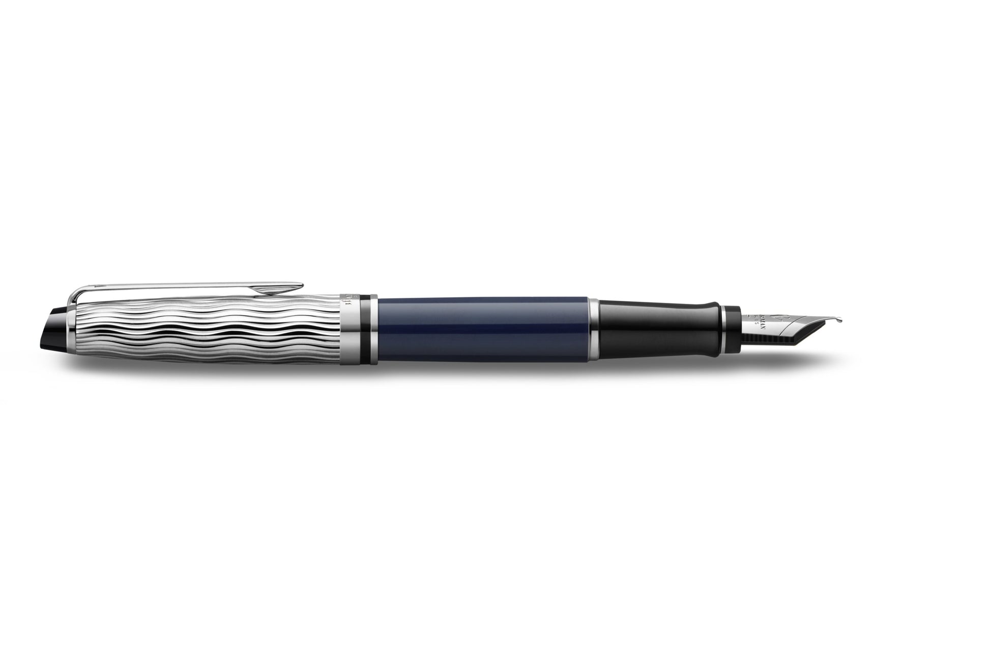 Waterman Expert L'Essence du Bleu – Federspitze M – Blau, palladium-plattiert